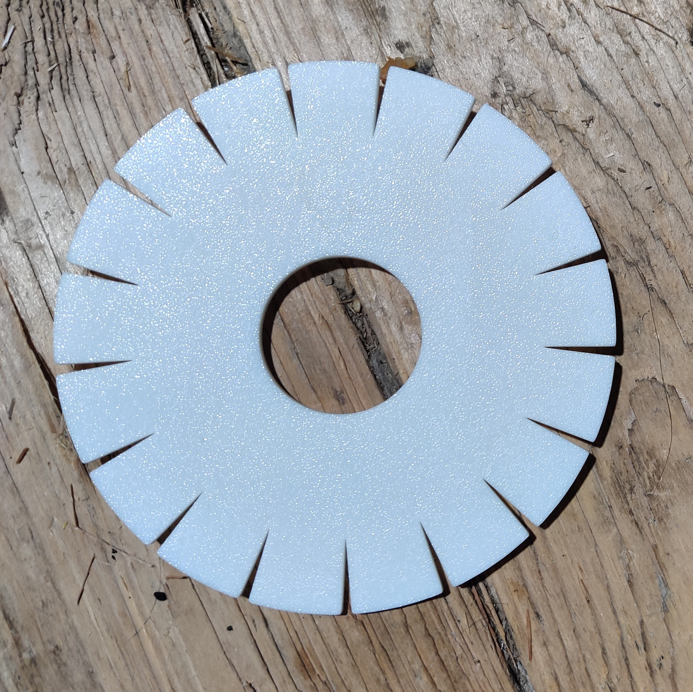 Disk used in Kumihimo Braiding